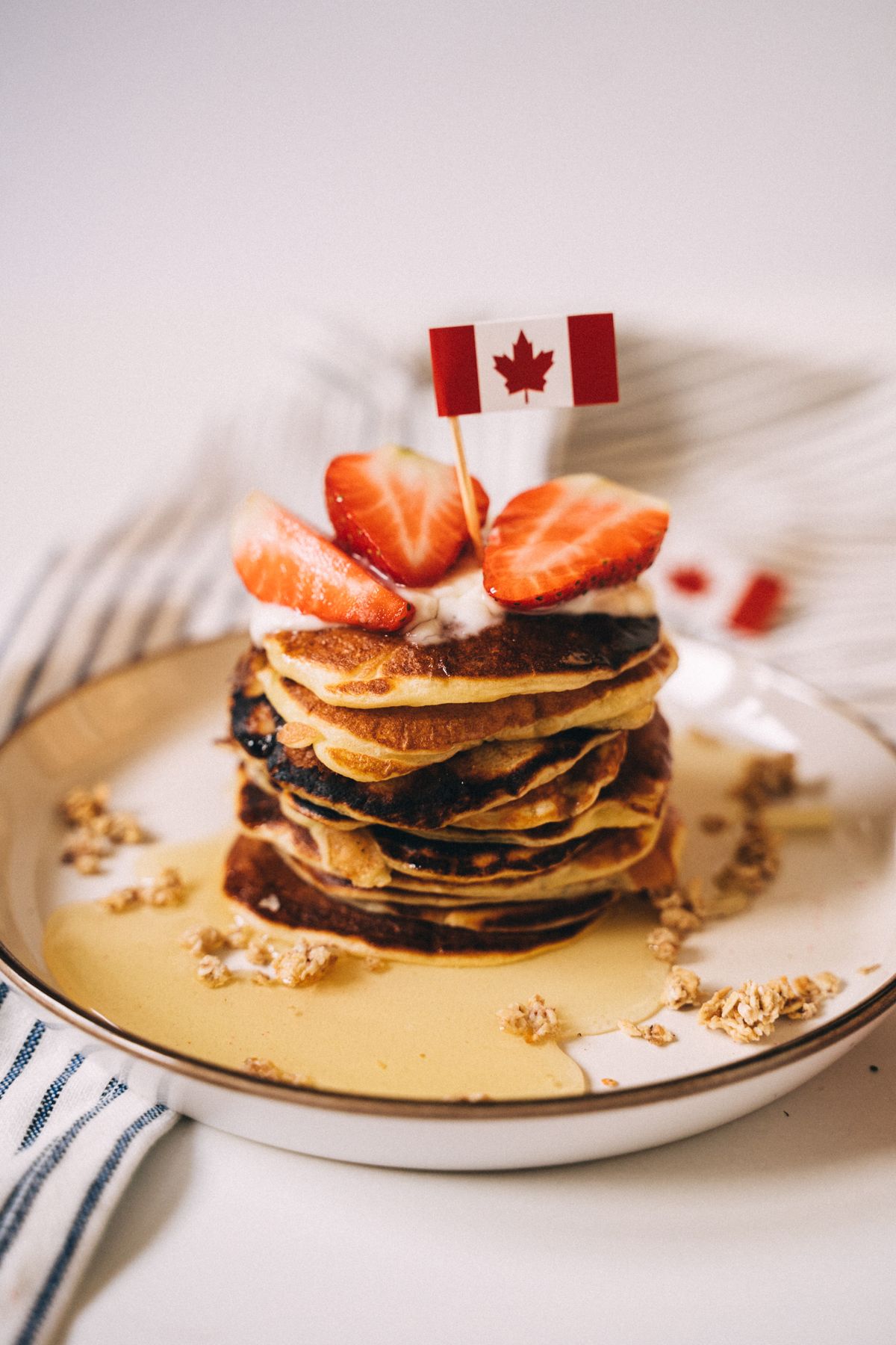 Kid-Friendly Mini Oat Pancakes made with Oat-EH! oat pancake and waffle mix